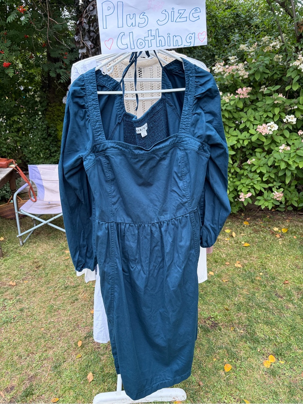 Ava & Viv Teal Midi Dress